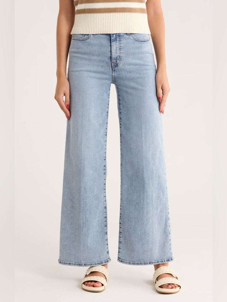 Nwot Frame Le Slim Palazzo High-Rise Wide Leg Jeans Size 25